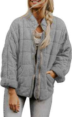 Ladies Chic down jacket with practical zipper and large pockets Lune London