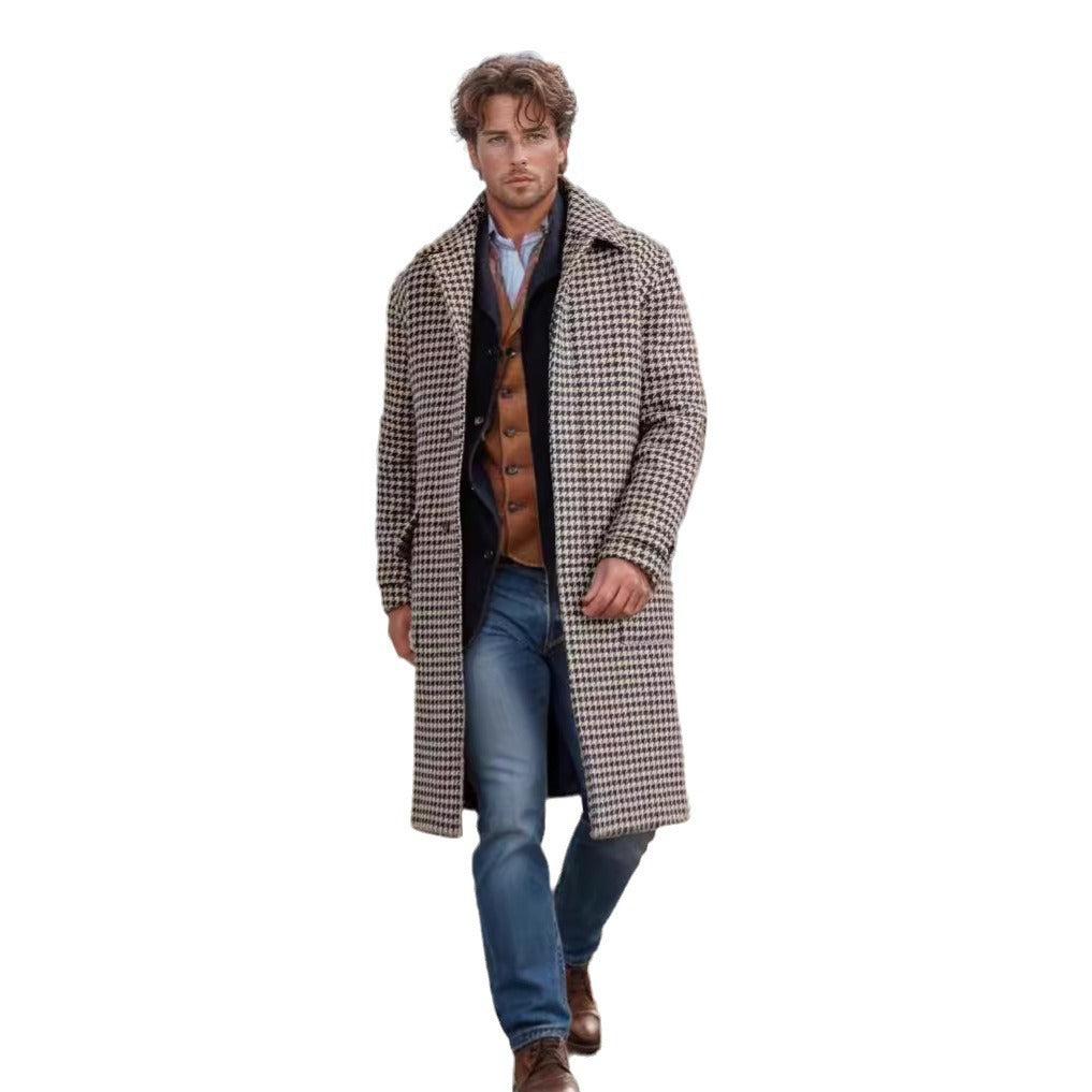 Elegant trench coat for men with shawl collar and belt Lune London