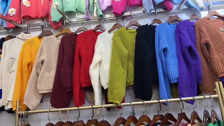 Thick knit women's sweater with modern details Lune London
