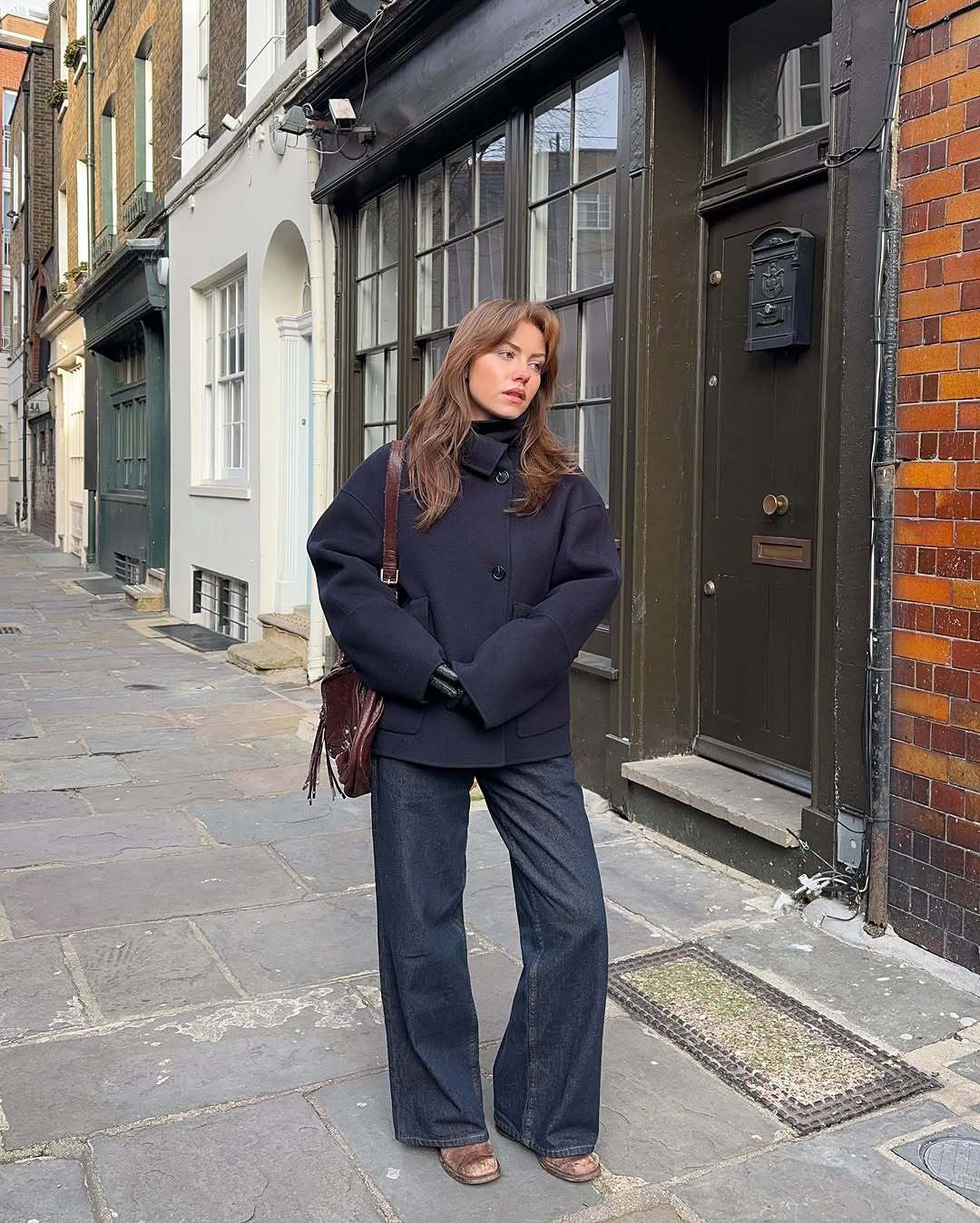 Ladies Oversized Fashionable Jacket in High-Quality Wool Blend Lune London