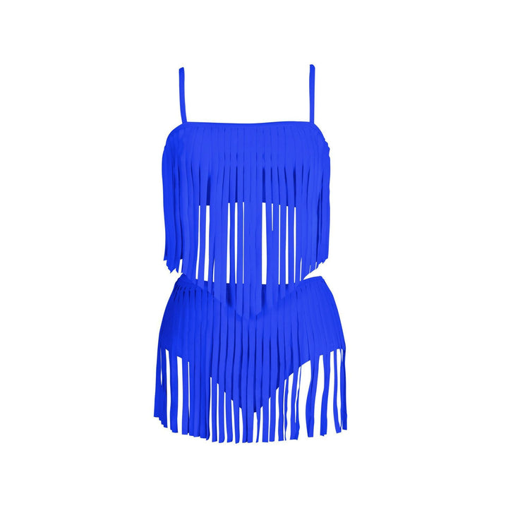 Ladies Fringe Bikini Set with Fashionable Top and Figure-Hugging Bottom Chic Und Stil