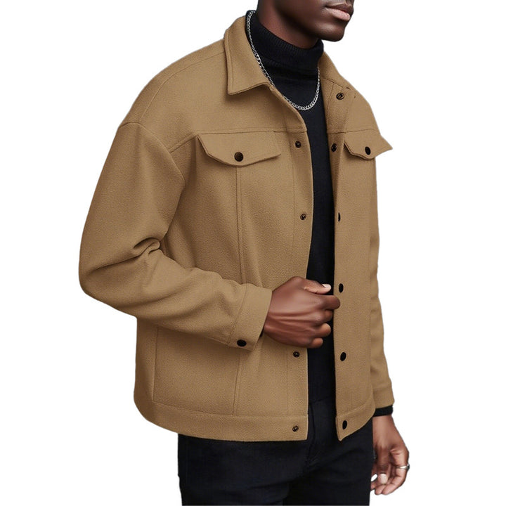 Casual transition jacket for men with practical pockets and modern collar Lune London