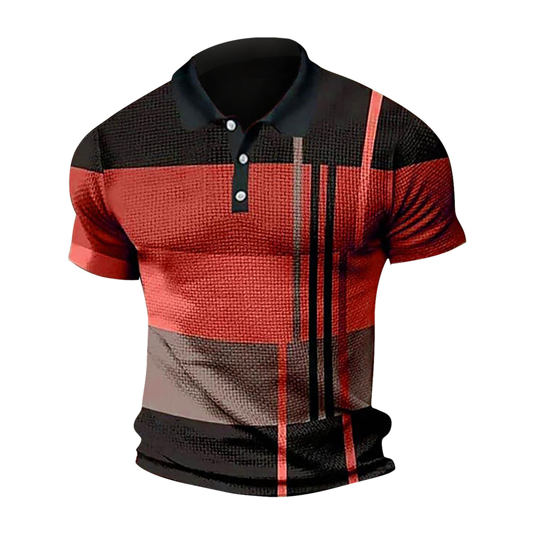 Men's Polo with a modern graphic design and short sleeves Lune London