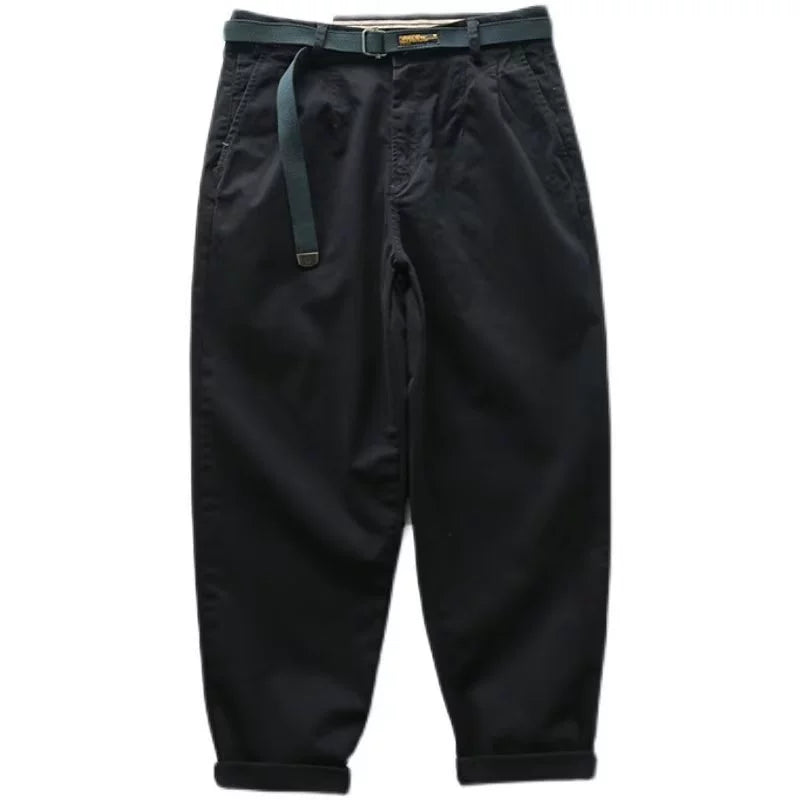 Men's Pleated Trousers Tapered