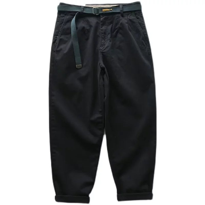 Men's Pleated Trousers Tapered