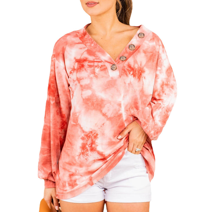 Ladies oversized casual shirt with button placket Lune London