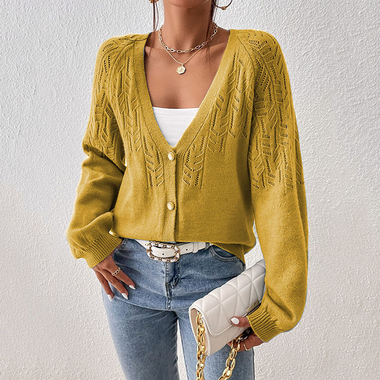 Knitted jacket for women with delicate pattern Lune London