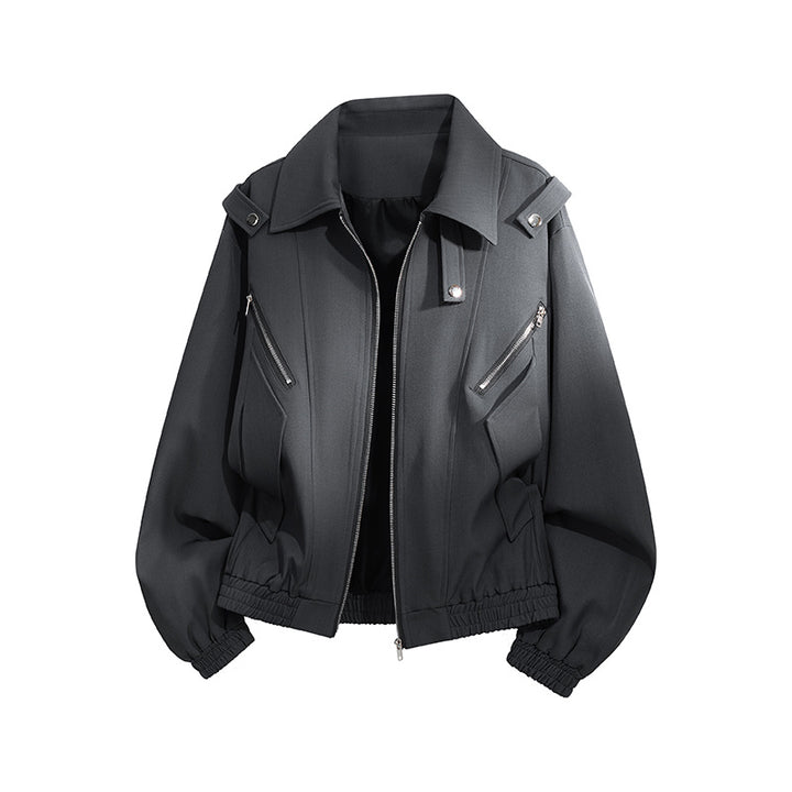 Ladies stylish windbreaker jacket with functional zip pockets and elastic cuffs Lune London