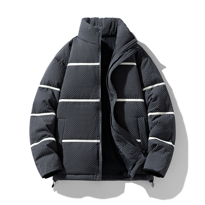 Elegant quilted jacket for men with reflective accents Lune London