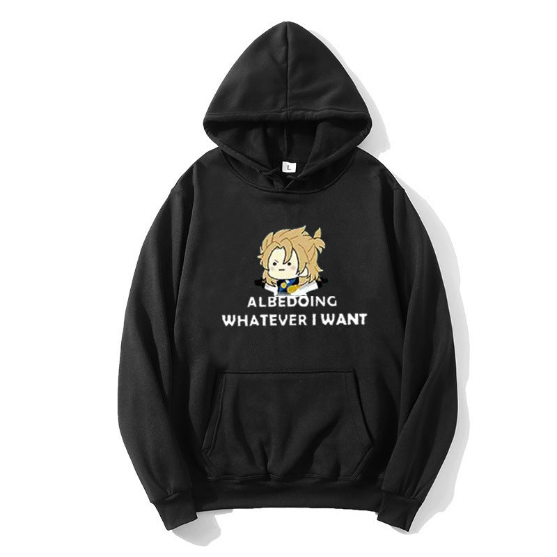 Women’s hoodie with artistic graphic design and motivating lettering Chic & Stil