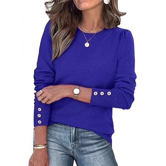 Pull de loisirs pour femmes avec détails en boutons Chic & Stil