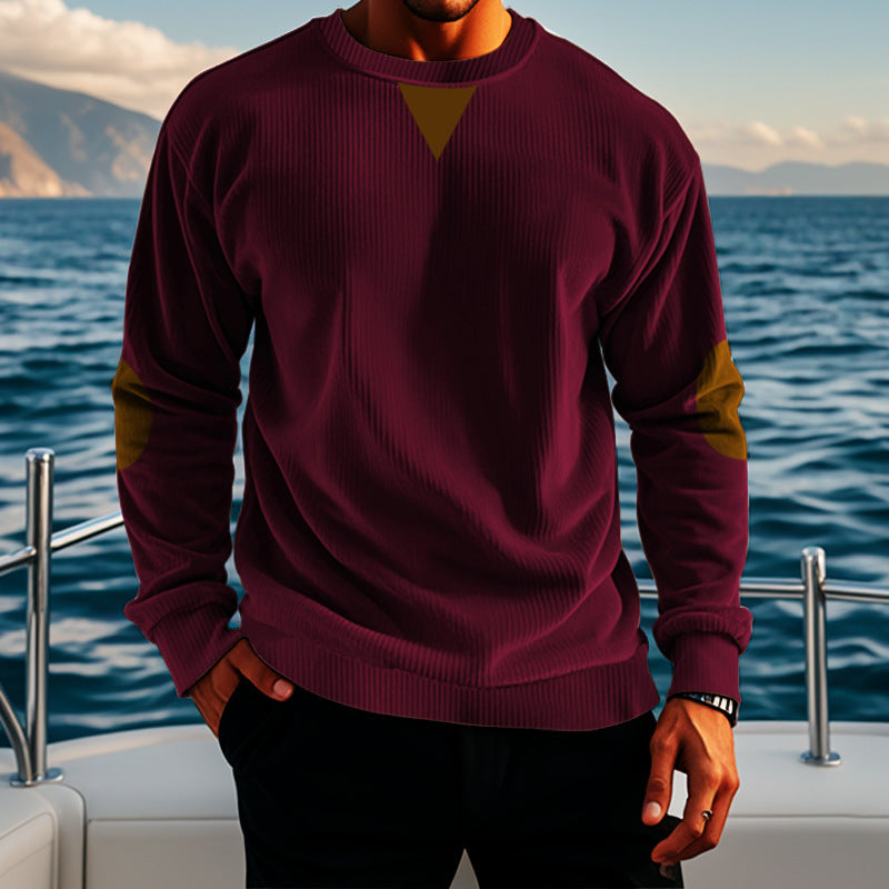 Elegant knitted sweater for men with modern accents Lune London
