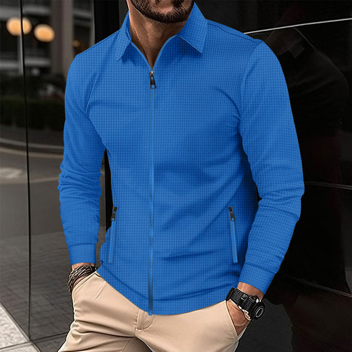 Trend transitional jacket for men with zipper and practical pockets Lune London