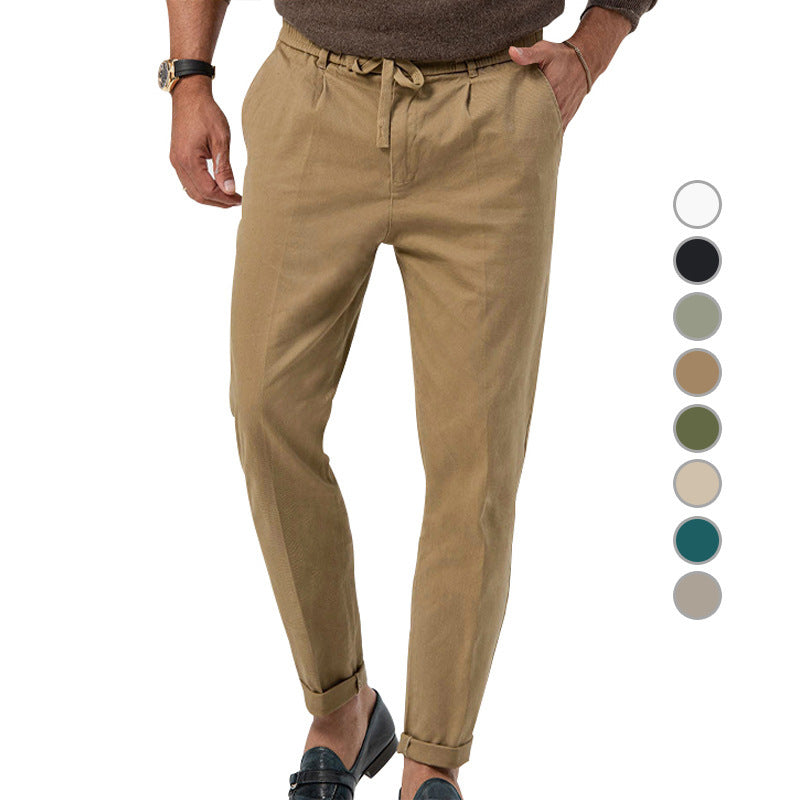 Casual chino pants for men with adjustable waist and side pockets Lune London