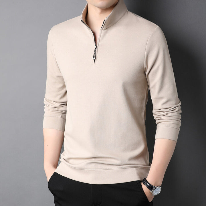 Men's turtleneck pullover with zipper Lune London