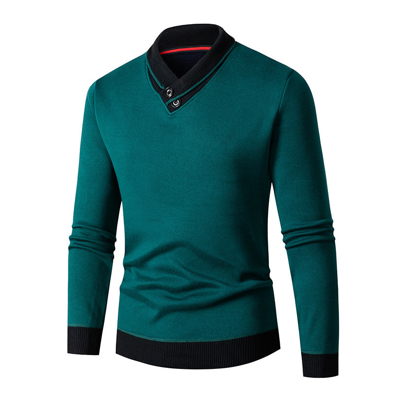 Elegant sweater for men with trendy V-neck Lune London