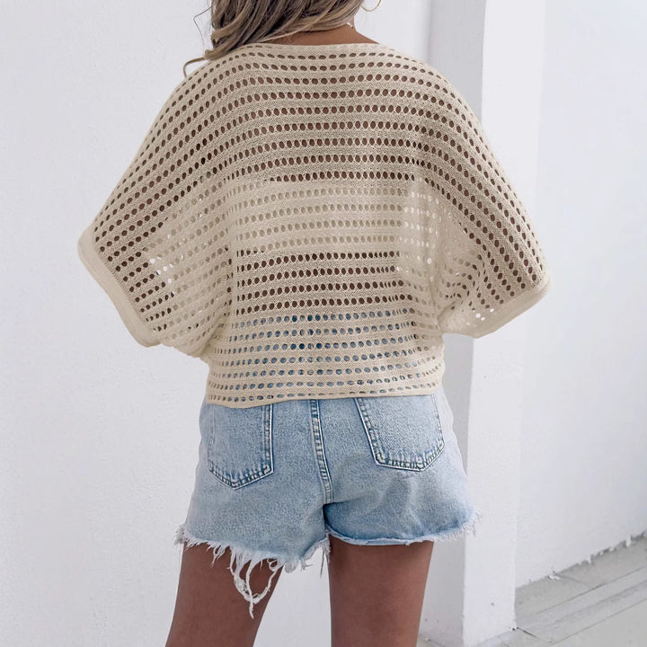 Ladies crochet knit beach shawl Lune London