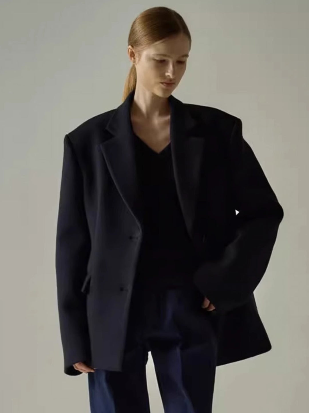 Blazer surdimensionné élégant pour femmes avec veste intérieure sophistiquée Chic & Stil