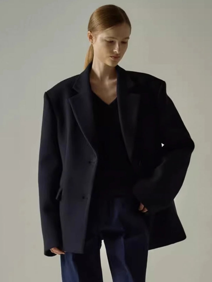 Blazer surdimensionné élégant pour femmes avec veste intérieure sophistiquée Chic & Stil