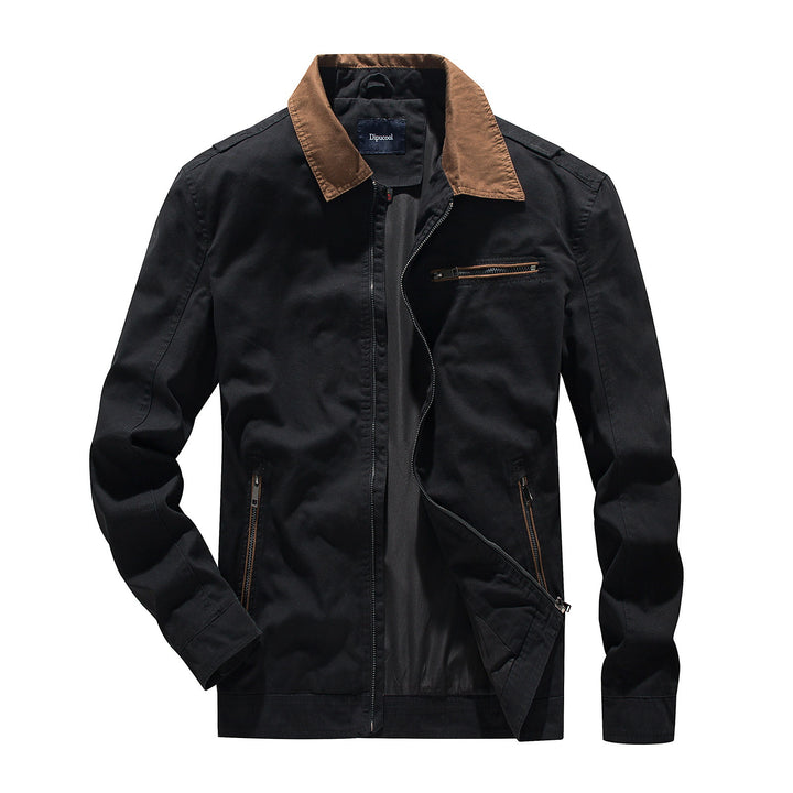 Transitional jacket for men with a catchy collar Lune London