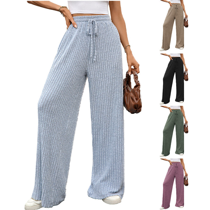 Wide ribbed pants for women Lune London