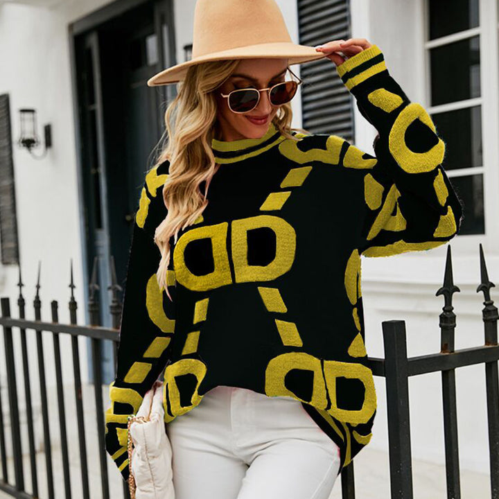 Ladies Trendy Sweater with Graphic Design Lune London