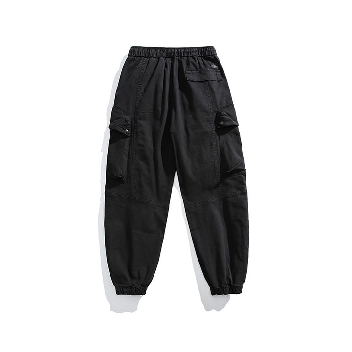 Pantalon cargo pour hommes avec taille élastique et poches pratiques Lune London