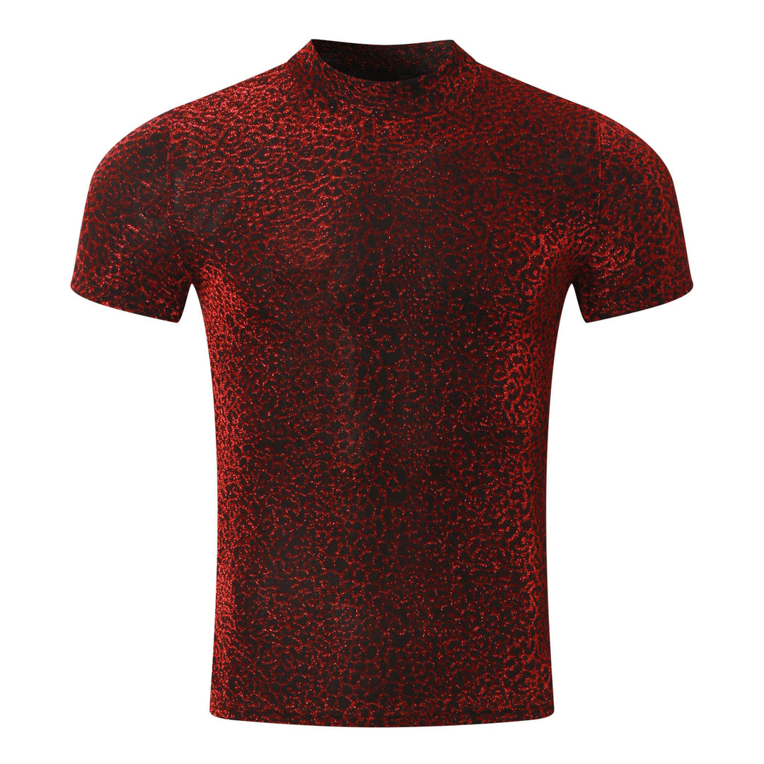 Short sleeve men's T-shirt with a modern glitter design and a trendy cut Lune London