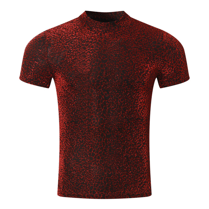 Short sleeve men's T-shirt with a modern glitter design and a trendy cut Lune London