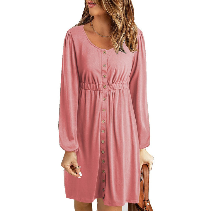 Summer dress for women with fitted cut and long sleeves Lune London