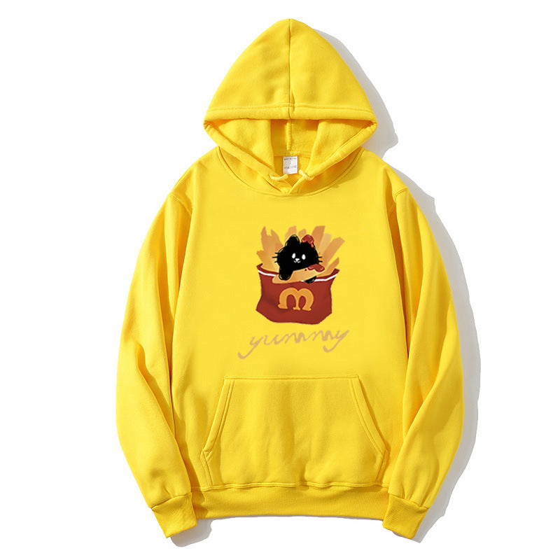 Women's hoodie with creative cat design Chic & Stil
