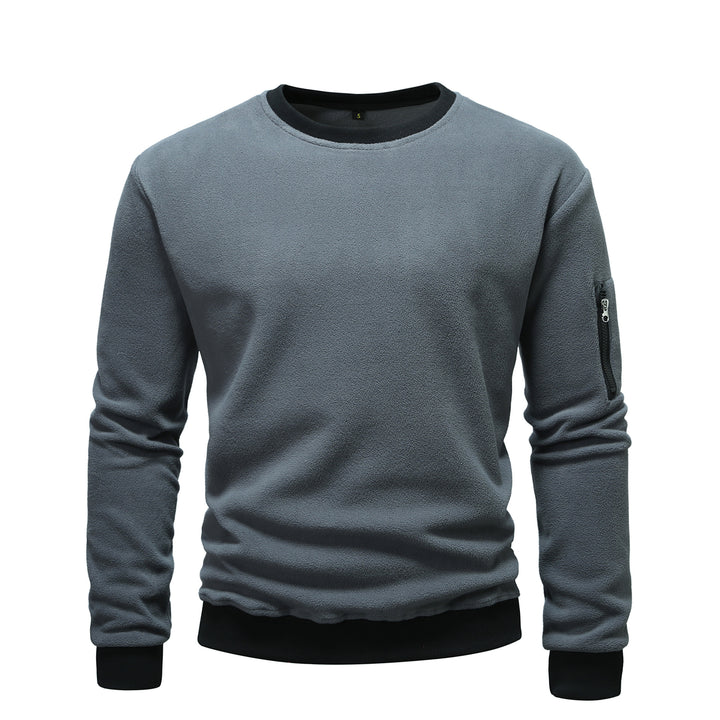 Comfortable fleece pullover for men with zip pocket Lune London