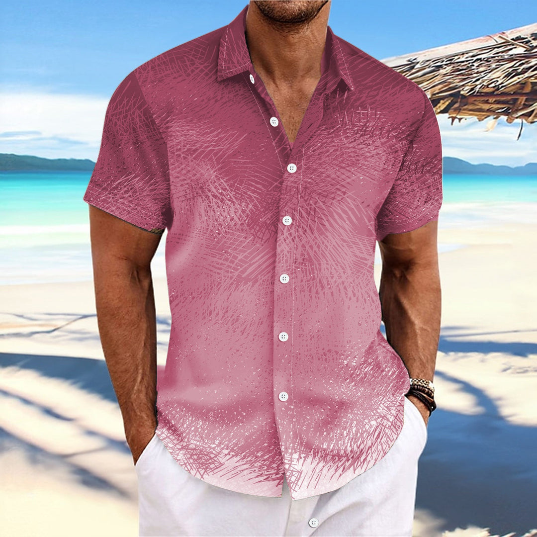 Men's Short Sleeve Shirt with Stylish Graphic Pattern Lune London