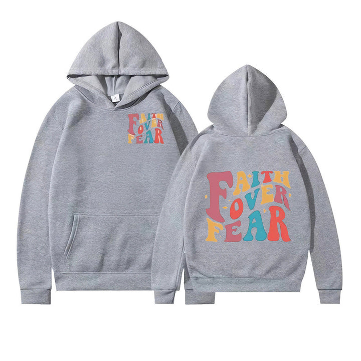 Women's hoodie with creative lettering and soft inner fleece Lune London
