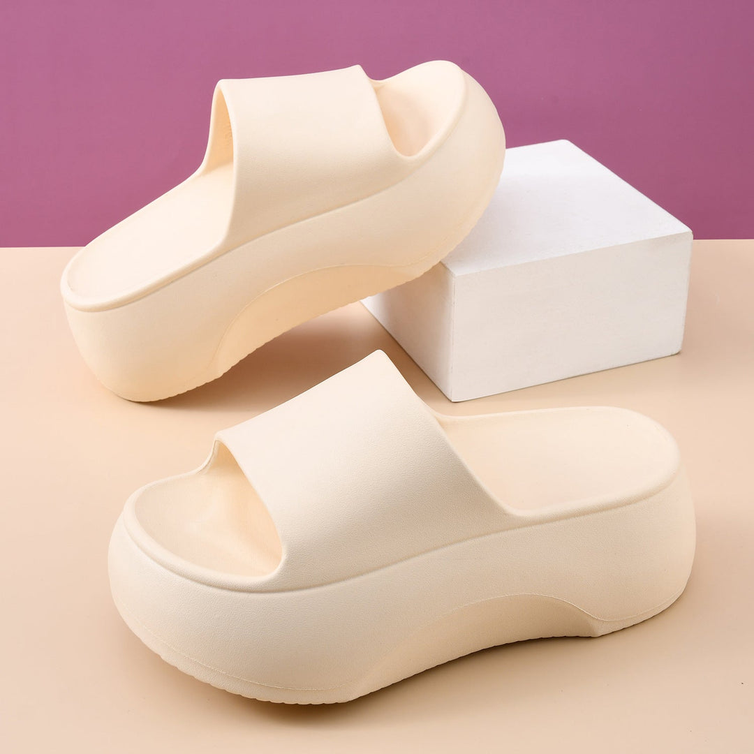 Women Elevated Platform Slip Sandals Lune London