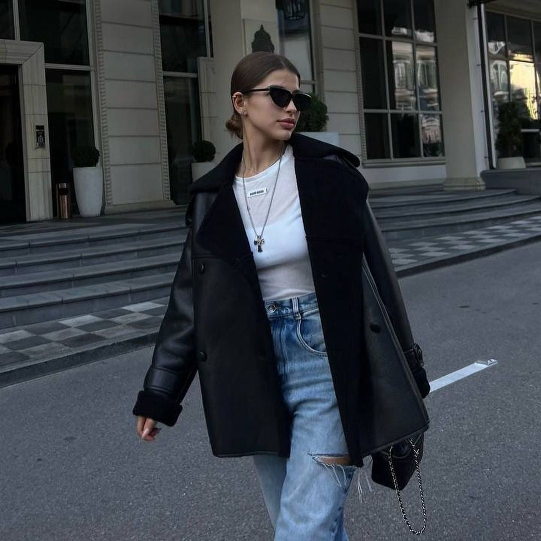 Ladies elegant oversized coat Lune London