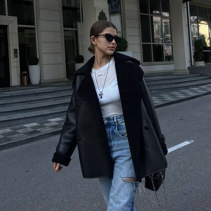 Ladies elegant oversized coat Lune London