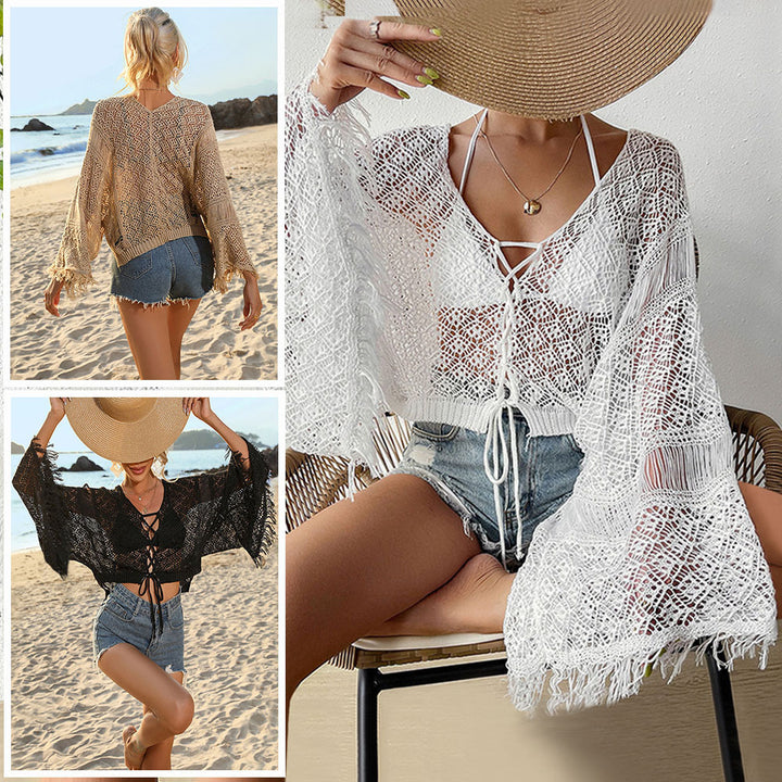 Ladies Crochet Lace Cover-Up Tunic Lune London