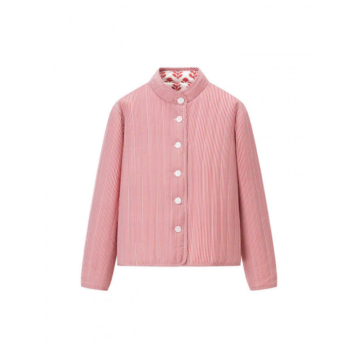 Quilted ladies jacket with floral pattern and comfortable fit Lune London