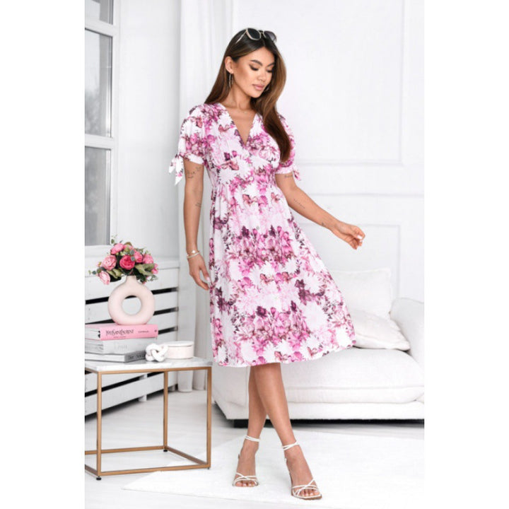 Lune London floral print wrap dress for women