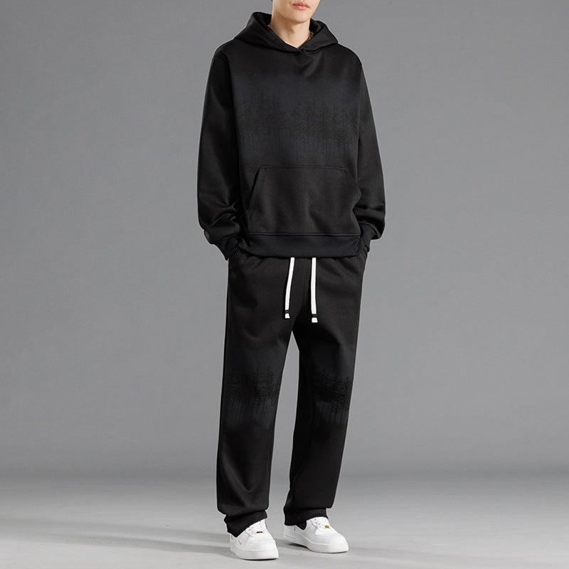 Casual lounge set for men with a relaxed fit and creative tree print Lune London