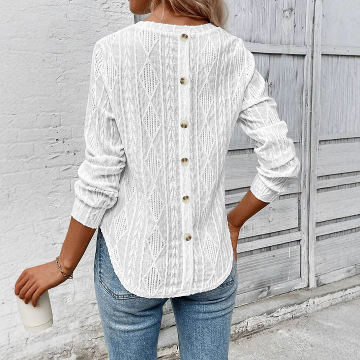 Ladies' knit sweater with structured design Lune London