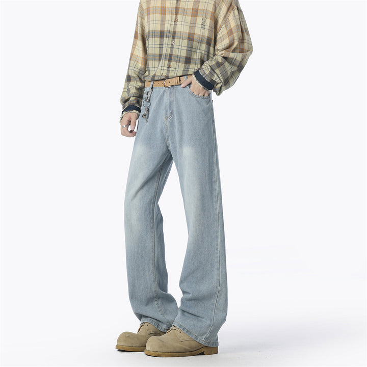 Casual denim pants for men wide cut Lune London