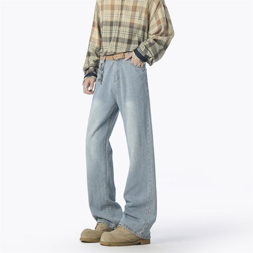 Casual denim pants for men wide cut Lune London