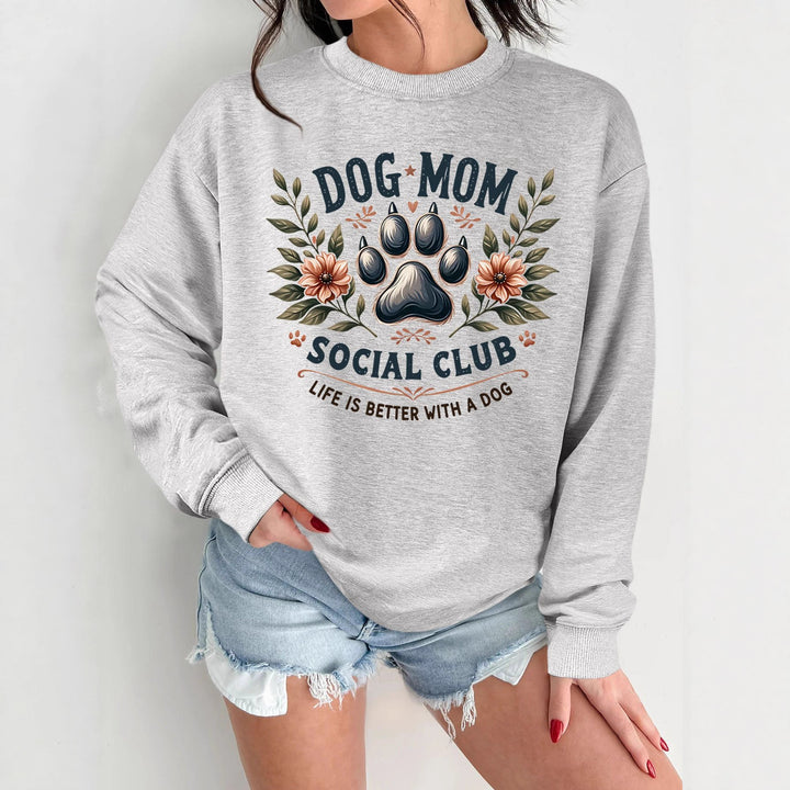 Sweatshirt pour femmes avec motif de chien tendance et impression améliorée Chic & Stil