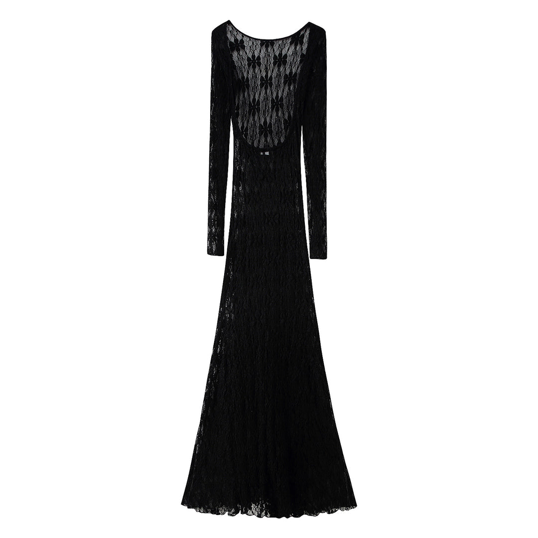 Ladies Long Sleeve Lace Dress Lune London
