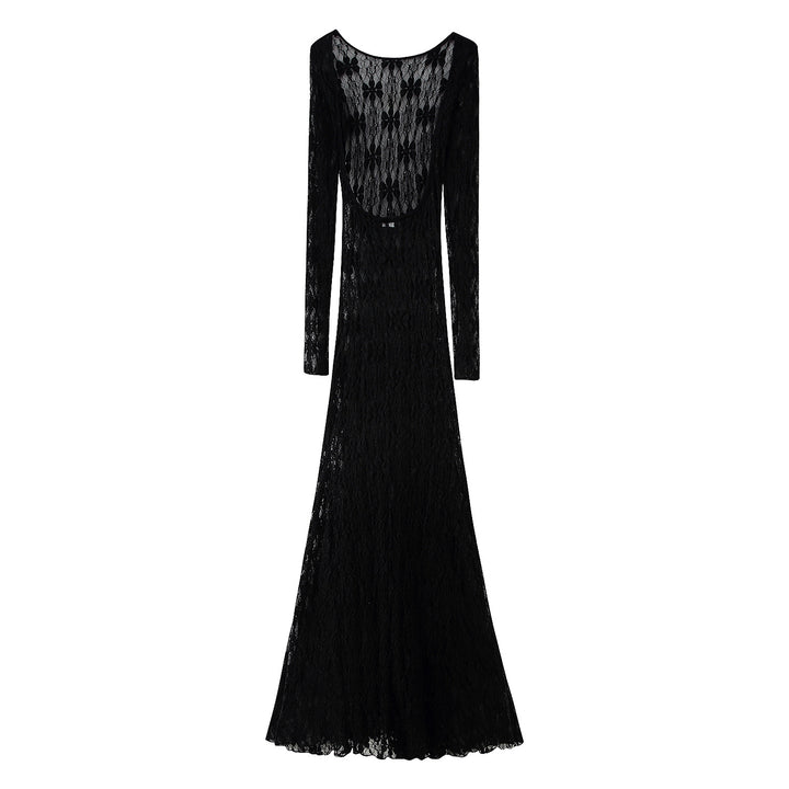 Ladies Long Sleeve Lace Dress Lune London