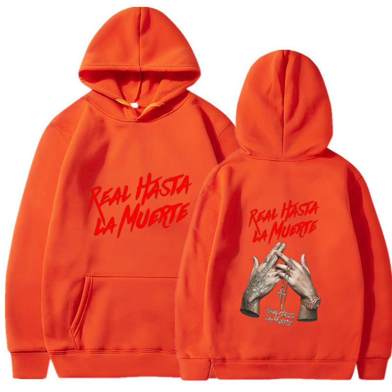 Women's hoodie with eye-catching lettering in urban style Lune London