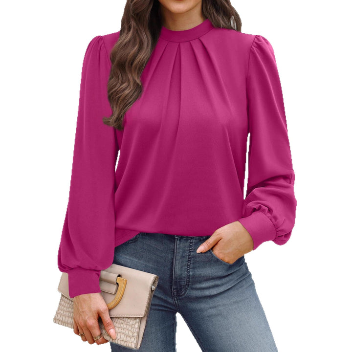 Ladies Elegant Blouse with Puff Sleeves Chic Und Stil