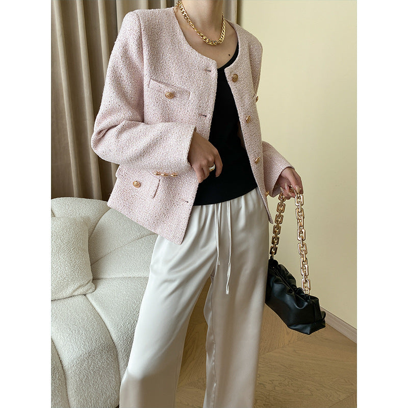 Women’s classic bouclé jacket with textured fabric Chic & Stil